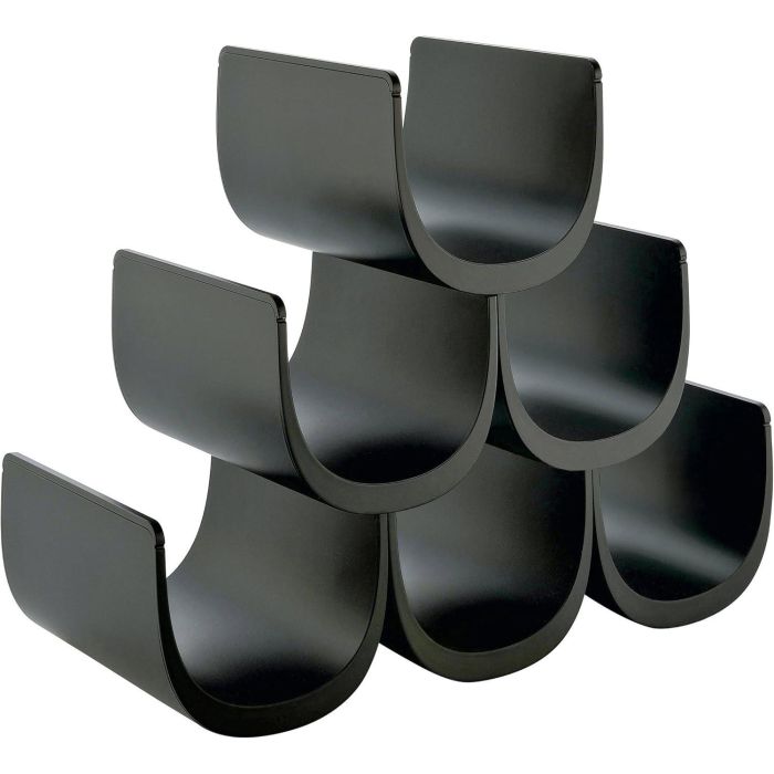 Alessi Giulio Iacchetti Botellero Resina Negro GIA13 B - Soportes modulares para cocina
