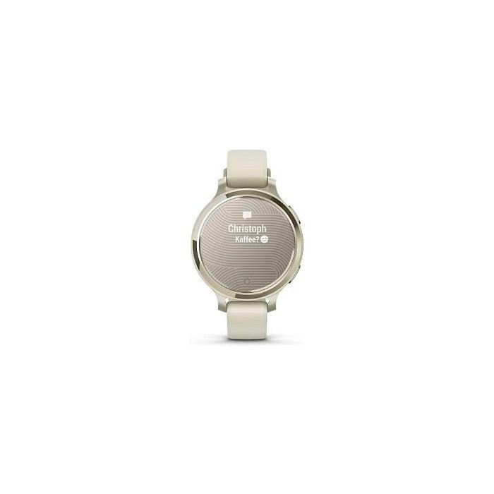 Garmin Lily 2 Active - Smartwatch Deportivo Femenino con GPS, Pantalla Táctil, Beige Lunar Gold, 38 mm, Correa de Silicona
