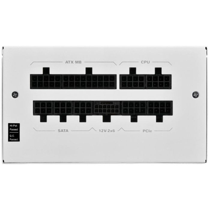 Sharkoon Rebel P20 Fuente Alimentación 1200W ATX 3.1 Blanca Modular para PC 12cm Ventilador FDB 4