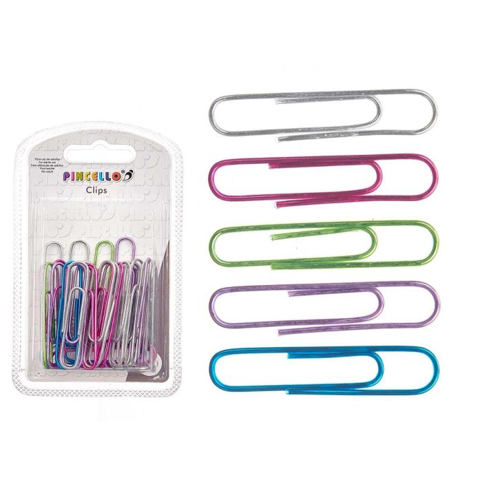 Set 30 Clips Metalizados Grd Pincello 7X12CM (24 Unidades) Set 30 Clips Metalizados Grd Pincello 7X12CM (24 Unidades)