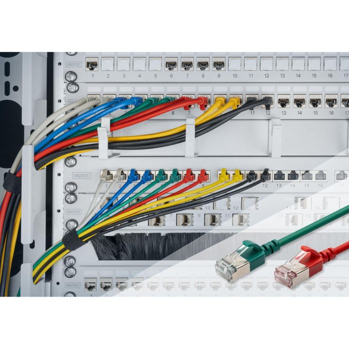 DIGITUS Patchkabel CAT 6A F/FTP Slim 1,00m schwarz 2 DIGITUS Patchkabel CAT 6A F/FTP Slim 1,00m schwarz 2