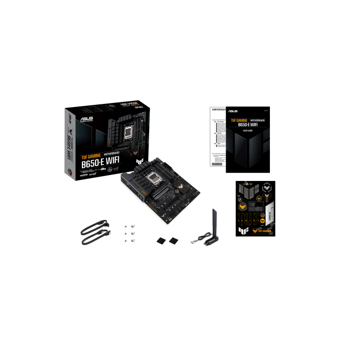 ASUS Placa Base TUF GAMING B650-E WiFi AMD AM5 DDR5 ATX, Chipset AMD B650, con WiFi 6E y Bluetooth 5.3, Part Number 90MB1GT0-M0EAY0 10