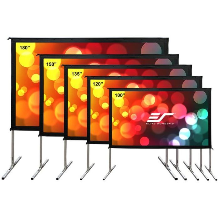 Elite Screens Outdoor 16:9 299*168cm Yard Master2 Dual silb. 4