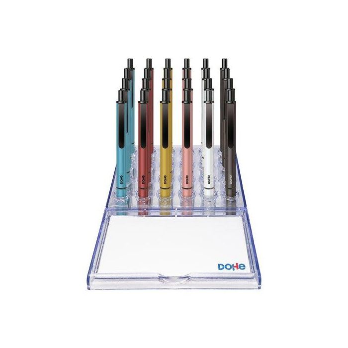 Boligrafo Dohe Retractil Elegance Surtido Expositor De 24