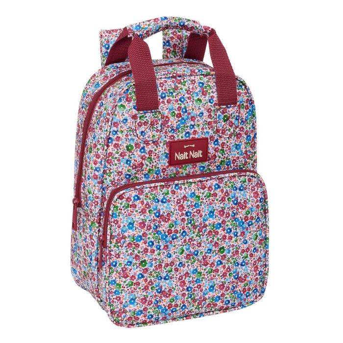 Mochila Escolar Nait Nait Flores coimbra burdeos Burdeos 20 x 28 x 8 cm 0 Mochila Escolar Nait Nait Flores coimbra burdeos Burdeos 20 x 28 x 8 cm 0