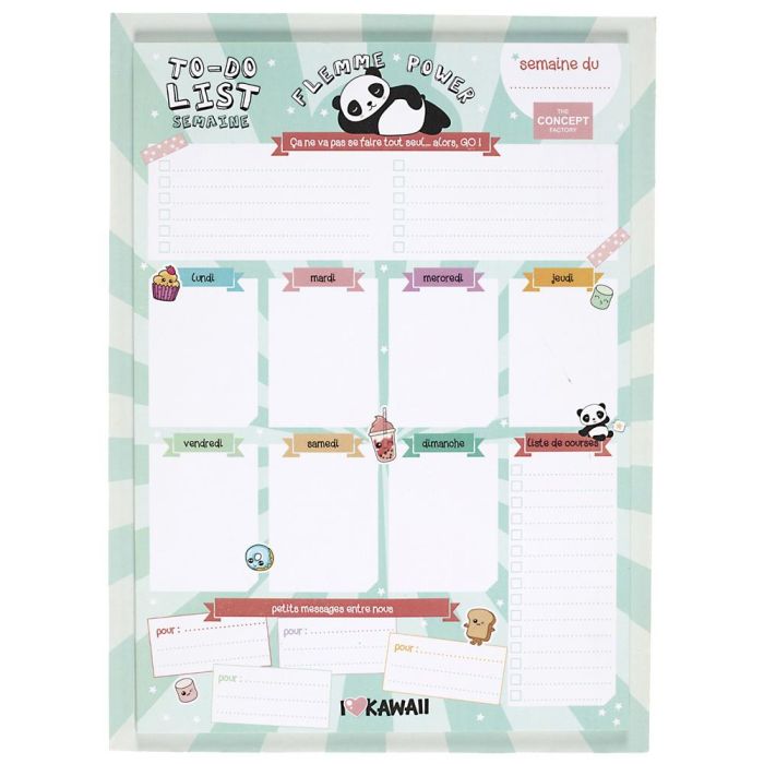 Planificador Kawaii The Concept Factory 28x38 cm  3