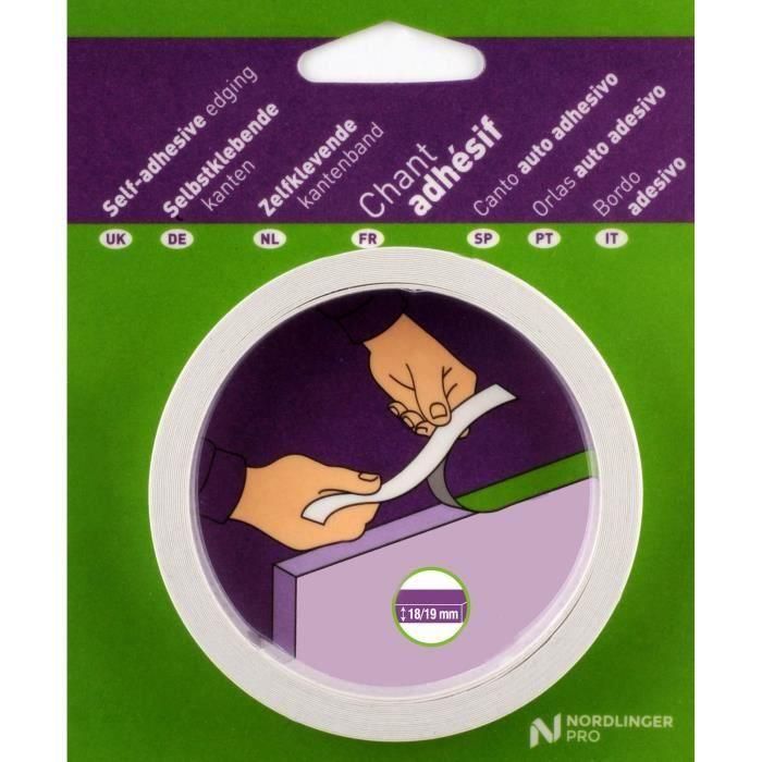Borde de canto - NORDLINGER PRO - 19 mm x 5 m - Adhesivo - Haya clara 1 Borde de canto - NORDLINGER PRO - 19 mm x 5 m - Adhesivo - Haya clara 1