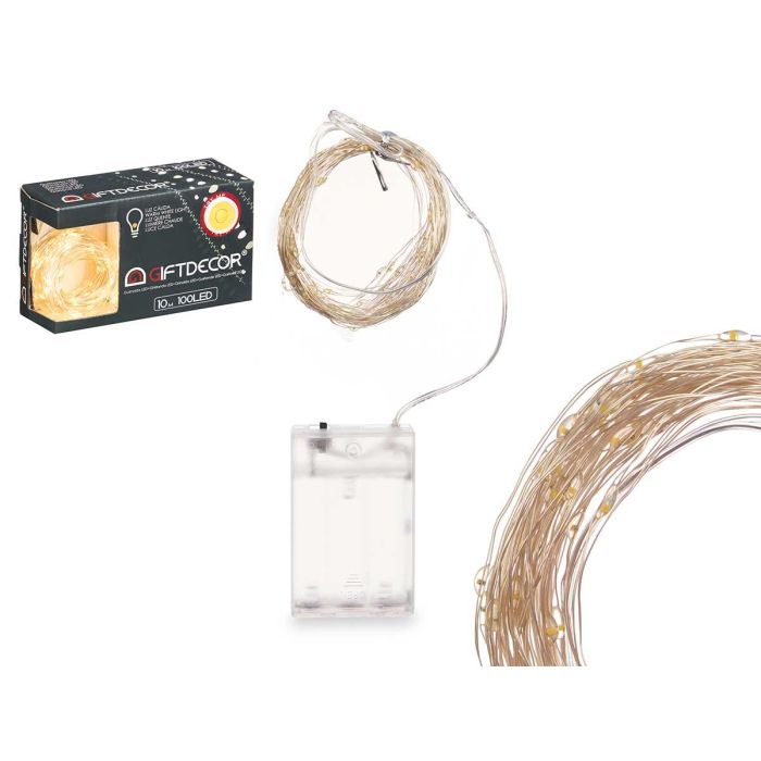 Tira LED 100 Blanco Cálido Giftdecor - 10.4m, Luz Cálida, 16x10x6 cm (12 Unidades) Tira LED 100 Blanco Cálido Giftdecor - 10.4m, Luz Cálida, 16x10x6 cm (12 Unidades)