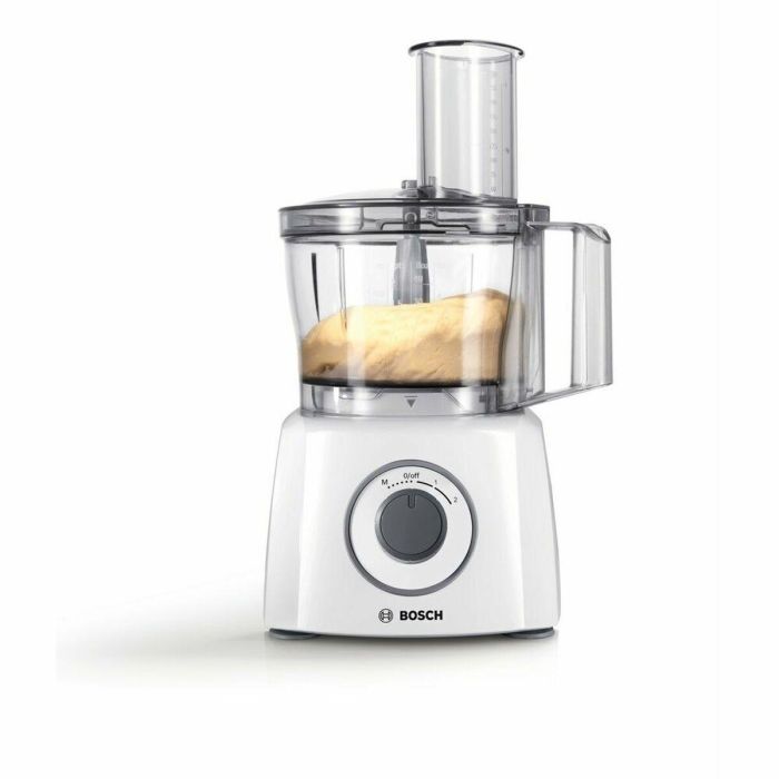Bosch MCM3100W Robot multifunción compacto 800W con tazón de 2.3L, 2 velocidades y pulso, cuchilla acero inoxidable, Blanco 1 Bosch MCM3100W Robot multifunción compacto 800W con tazón de 2.3L, 2 velocidades y pulso, cuchilla acero inoxidable, Blanco 1