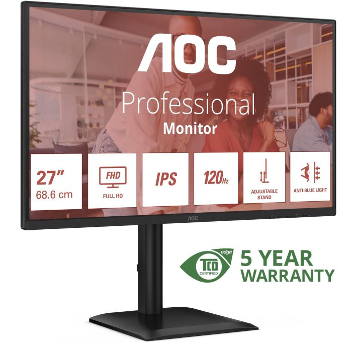 AOC 68.6cm (27") 27E4U 16:09 VGA+HDMI+DP+USB IPS black 16