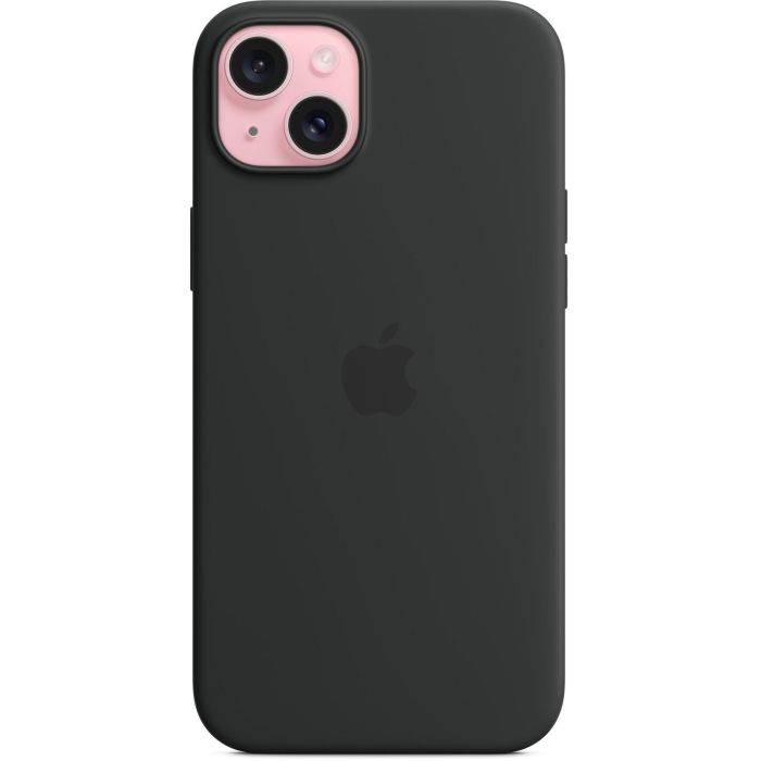 Apple MXQR3ZM/A Funda de Silicona para iPhone 15 Plus con MagSafe - Negro 1 Apple MXQR3ZM/A Funda de Silicona para iPhone 15 Plus con MagSafe - Negro 1