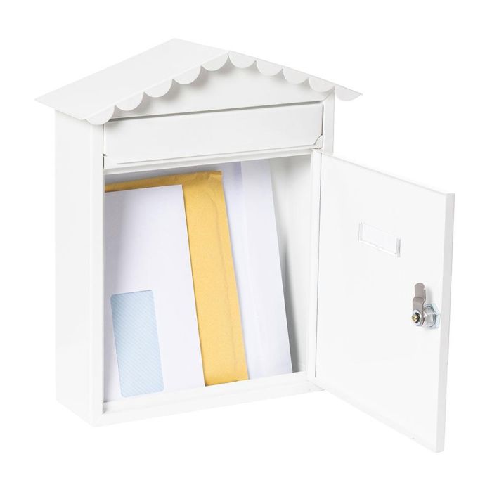 Arregui Visit Buzón Individual Exterior, Acero Galvanizado, Blanco, Tamaño M (A4), 30 x 11 x 36 cm 2