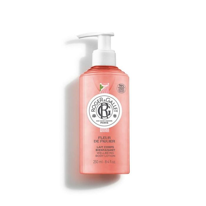 Roger & Gallet 4025B Fleur de Figuier Loción Corporal Hidratante 24h Nutritiva con Higo y Karité Piel Seca y Sensible 250 ml Dosificador