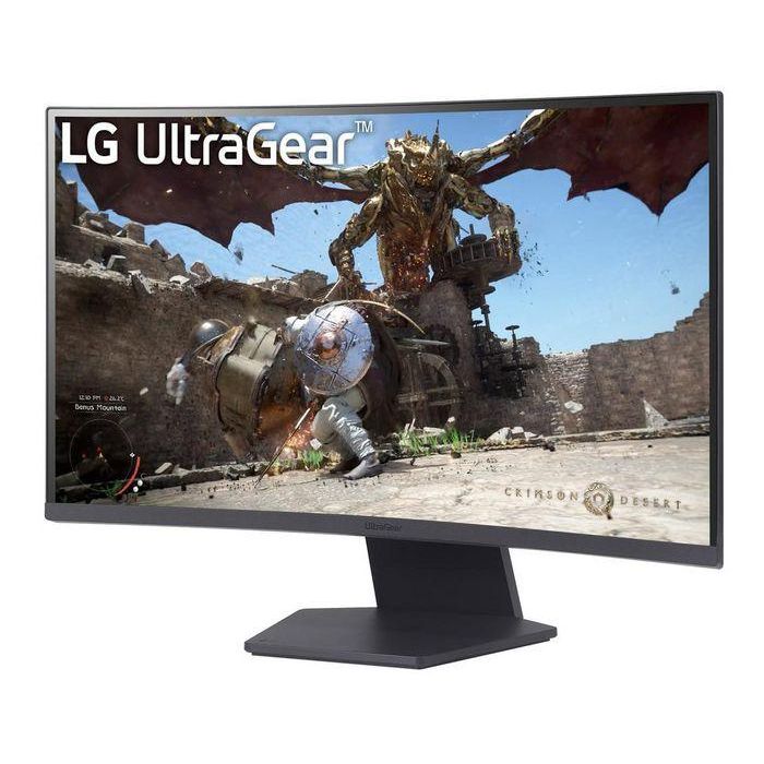 LG 27GS60QC-B Monitor Gaming Curvo UltraGear 27" QHD 180Hz 1ms VA AMD FreeSync HDR10 1