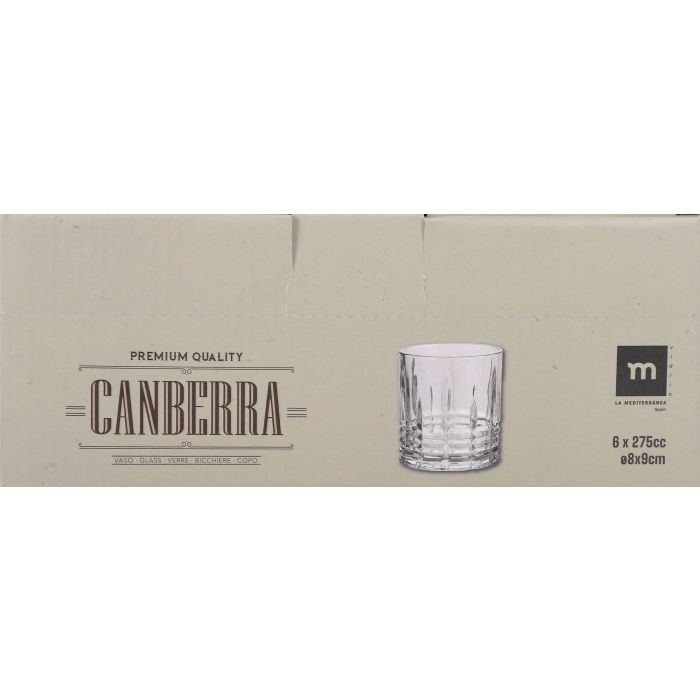 La Mediterranea Vaso Canberra 275 cc, 8x9 cm (48 Unidades) 1