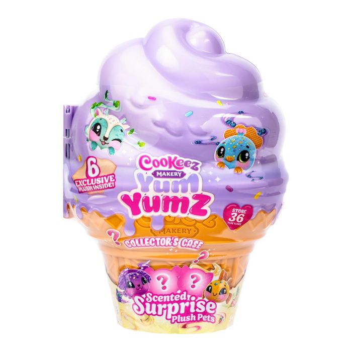 MOOSE Estuche Helado con 6 Peluches Sorpresa Cookeez Makery Colección Yum Yumz para Guardar y Exponer 1