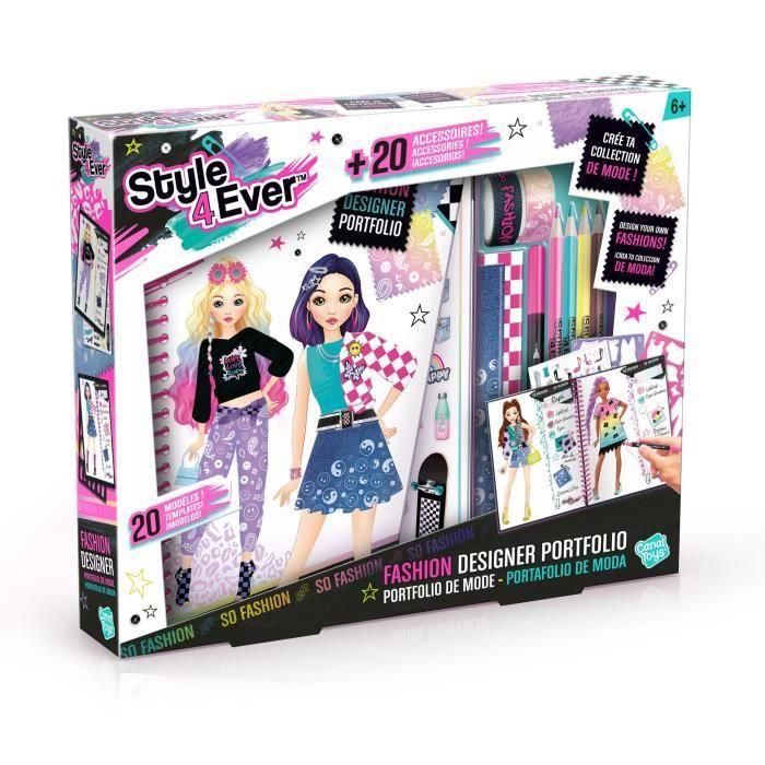 Canal Toys CTOFG285 Style For Ever: Kit Diseñador de Moda - Portafolio de Diseño Creativo