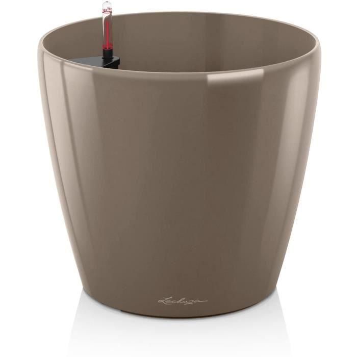Lechuza LEC4008789145659 Maceta Classico Premium 60, Juego Completo, Topo Brillante