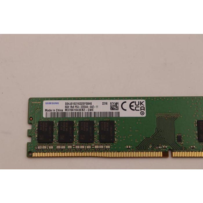 Lenovo Módulo de Memoria RAM UDIMM Unbuffered 8GB DDR4 3200MHz para Sistemas Lenovo 2 Lenovo Módulo de Memoria RAM UDIMM Unbuffered 8GB DDR4 3200MHz para Sistemas Lenovo 2