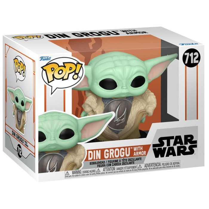 FUNKO Figura POP Star Wars The Mandalorian Din Grogu with Armor Vinyl 9cm