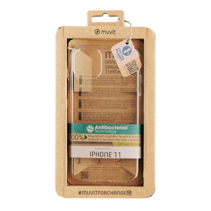 Muvit Funda Recycletek Antibacteriana para Apple iPhone fabricada con materiales reciclados 0 Muvit Funda Recycletek Antibacteriana para Apple iPhone fabricada con materiales reciclados 0