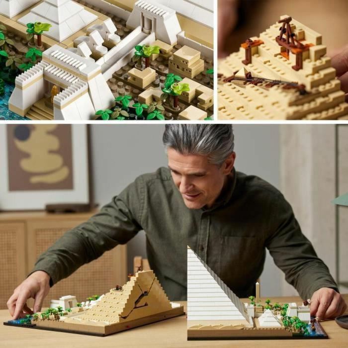 LEGO 21058 Architecture La Gran Pirámide de Giza, modelo de hobby creativo para construir, monumento mundial y decoración 4