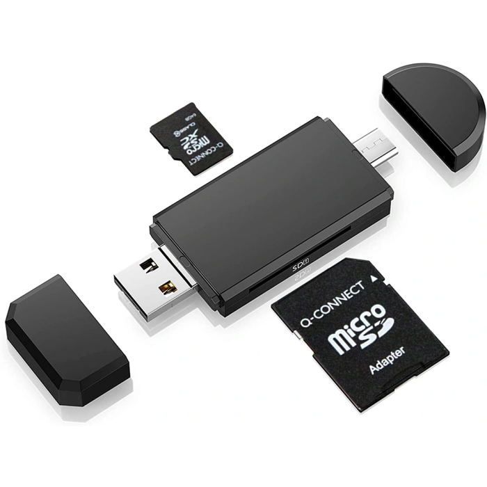 Q-connect Memoria SD Micro Flash 32 GB Clase 6 con Adaptador 5