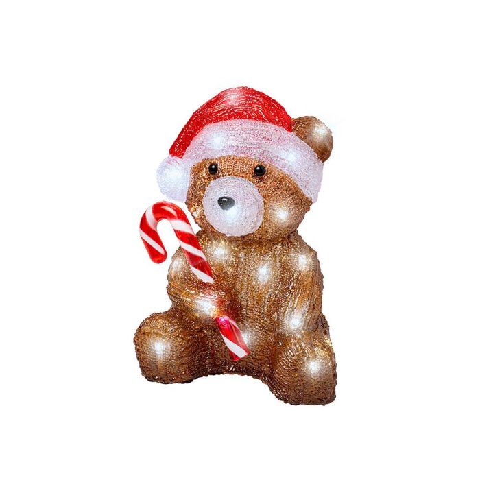 Lumineo Muñecos navideños con led para exterior a pilas, modelos surtidos 491338 - Oso, pingüino, reno y búho 5