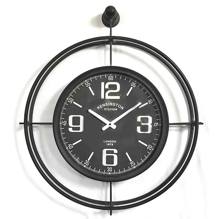 Reloj Pared Loft DKD Home Decor Negro 9 x 73 x 64 cm