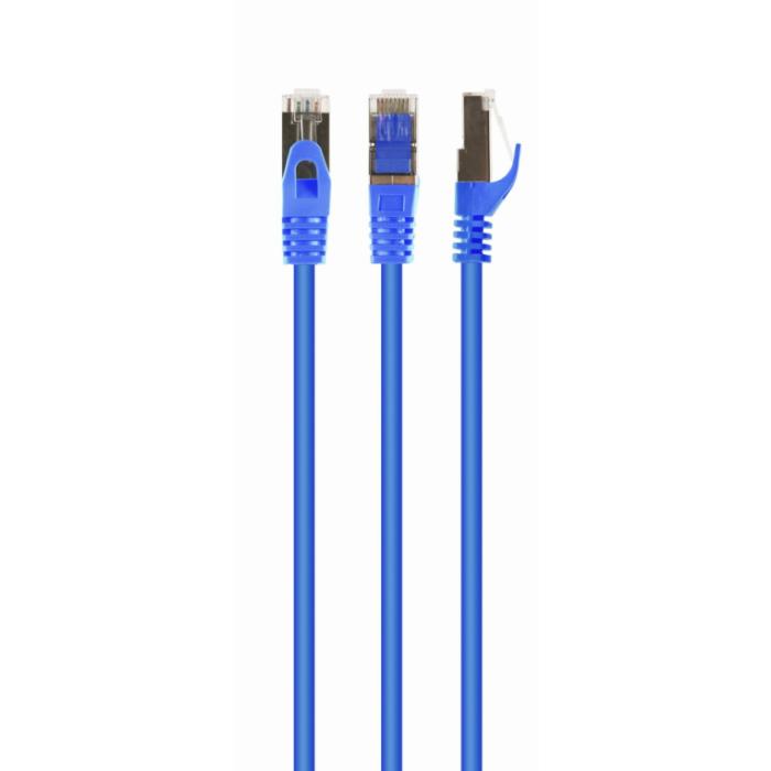 GEMBIRD Cable de Red PP6A-LSZHCU-B-3M Cat6a S/FTP S-STP 3m Gris Conectores RJ-45 Chapados en Oro
