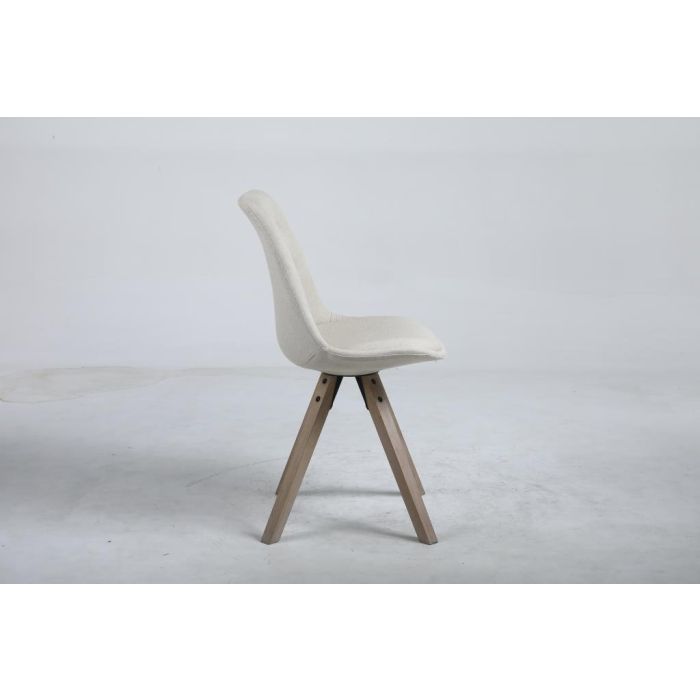 Silla Scandi DKD Home Decor Beige Marron 55 x 84 x 48 cm 3