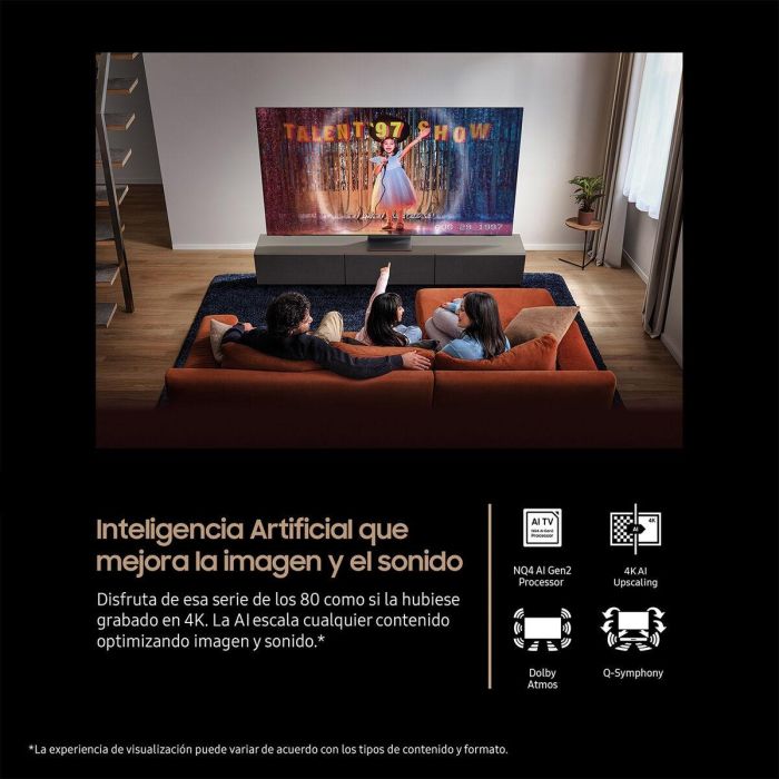 Smart TV Samsung TQ85QN74FATXXC 85" 4K Ultra HD LED HDR Neo QLED 3 Smart TV Samsung TQ85QN74FATXXC 85" 4K Ultra HD LED HDR Neo QLED 3