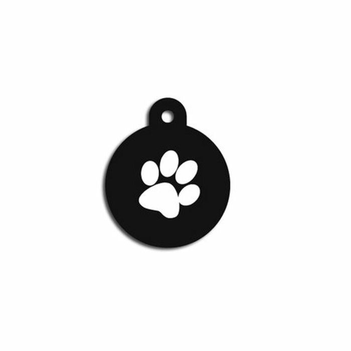 Placa identificativa para collar Imarc Circle Negro 1