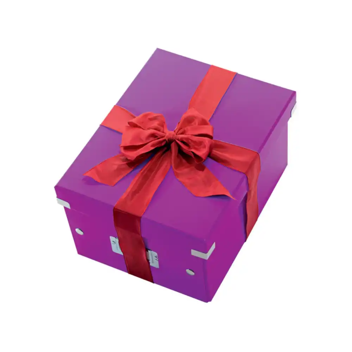 Leitz Caja de almacenamiento click&store mediana color violeta 281x200x369 mm 7