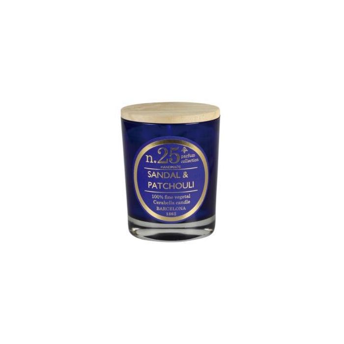 Vela Vaso Perf25 Sandal-Patchouli 7,5X9Cm 1Ud. Vela Vaso Perf25 Sandal-Patchouli 7,5X9Cm 1Ud.