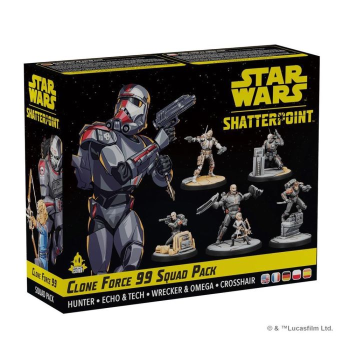 Atomic Mass Games SWP38 Juego Mesa Clone Force 99 Squad Pack Star Wars Shatterpoint Juego de Miniaturas 0 Atomic Mass Games SWP38 Juego Mesa Clone Force 99 Squad Pack Star Wars Shatterpoint Juego de Miniaturas 0