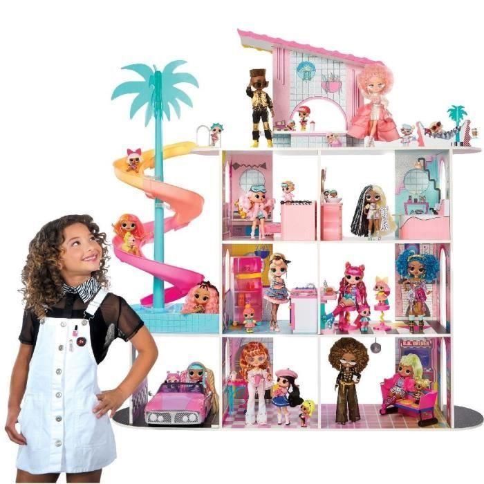 Casa de muñecas de madera LOL Surprise - Casa de moda - 4 plantas - Al. 120 cm 2 Casa de muñecas de madera LOL Surprise - Casa de moda - 4 plantas - Al. 120 cm 2