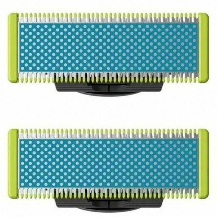 Cuchillas de Repuesto - PHILIPS - QP225/50 OneBlade - Compatible con Todos los Mangos, Antifricción, 4 Meses de Uso, Resistente al Agua 2 Cuchillas de Repuesto - PHILIPS - QP225/50 OneBlade - Compatible con Todos los Mangos, Antifricción, 4 Meses de Uso, Resistente al Agua 2