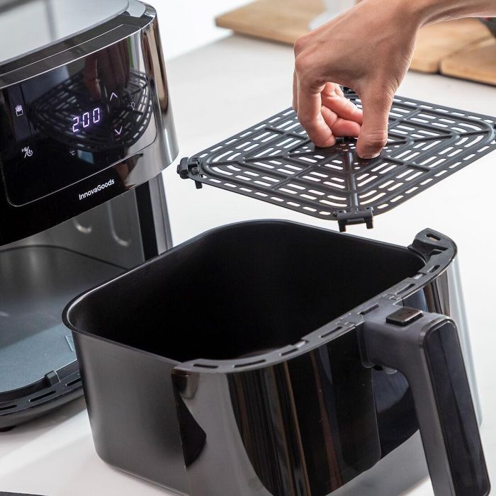 Freidora de Aire con Báscula InnovaGoods Fryinn Balance 5000 Negro 1500 W 5 L Acero Inoxidable 10