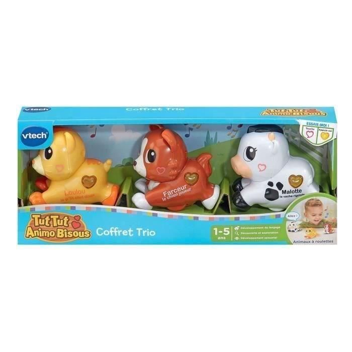 Vtech VTE3417764268053 - Tut Tut Animo Bisous - Set de Trio: Perro, Gato y Vaca - Multicolor 3 Vtech VTE3417764268053 - Tut Tut Animo Bisous - Set de Trio: Perro, Gato y Vaca - Multicolor 3