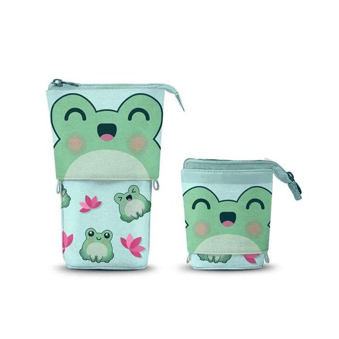 Karactermania Portatodo Cute Oh My Pop! Froggy Turquesa Vertical con Cremallera y Compartimentos 6 x 12 x 17 cm 1 Karactermania Portatodo Cute Oh My Pop! Froggy Turquesa Vertical con Cremallera y Compartimentos 6 x 12 x 17 cm 1
