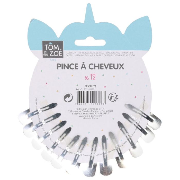 Tom et Zoe Juego De 12 Horquillas Para Pelo Con Diseños De Unicornio y Cisne 1