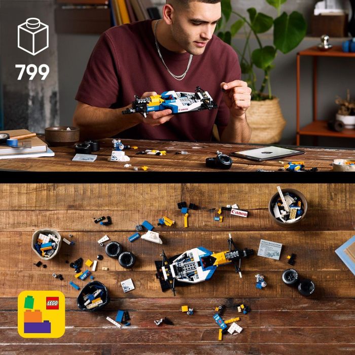 Lego FW14B Icons Set de Construcción Williams Racing Coche de Carreras Nigel Mansell para Adultos 18+ 5
