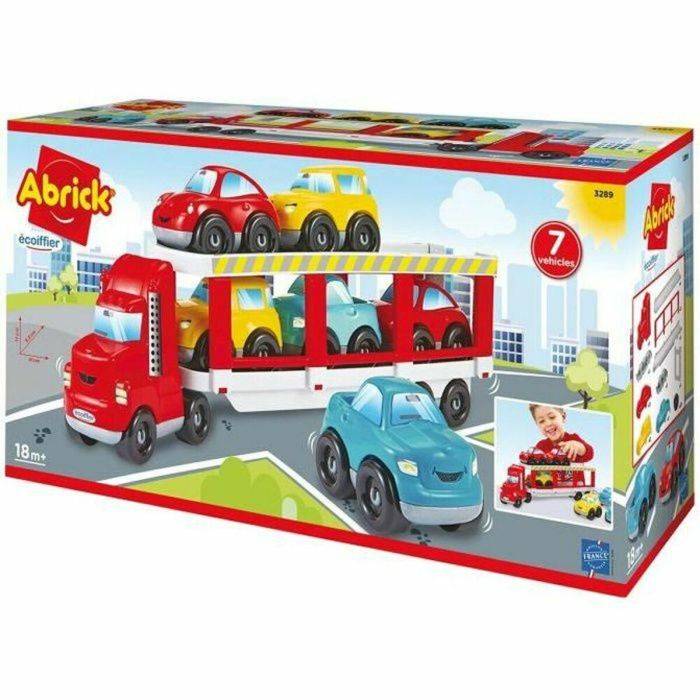 Ecoiffier 3289 Camión portacoches Abrick con 6 vehículos de juguete, doble piso y rampa articulada para carga/descarga, ideal para niños a partir de 18 meses 0 Ecoiffier 3289 Camión portacoches Abrick con 6 vehículos de juguete, doble piso y rampa articulada para carga/descarga, ideal para niños a partir de 18 meses 0