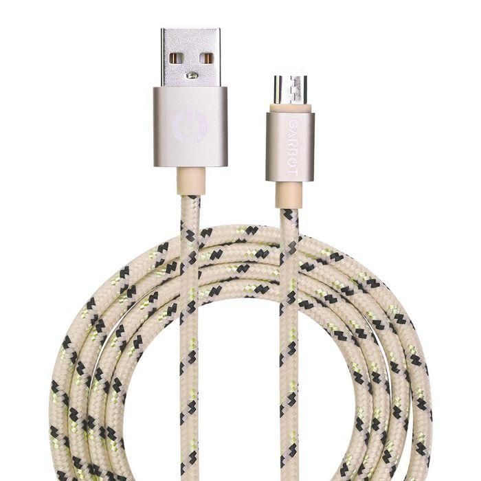 Garbot Grab&Go 1m Braided Micro-USB Cable, Gold Garbot Grab&Go 1m Braided Micro-USB Cable, Gold