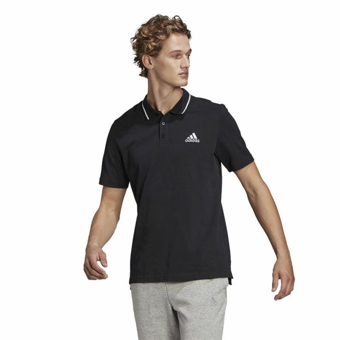 Polo de Manga Corta Hombre Adidas Aeroready essentials Negro 0 Polo de Manga Corta Hombre Adidas Aeroready essentials Negro 0