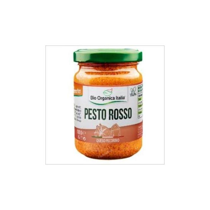 BIO ORGANICA ITALIA Pesto Rosso Pecorino 130 Gr Bio Vegan