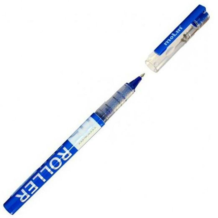 Boligrafo de tinta líquida Molin Roller Azul 0,5 mm (12 Unidades) 1