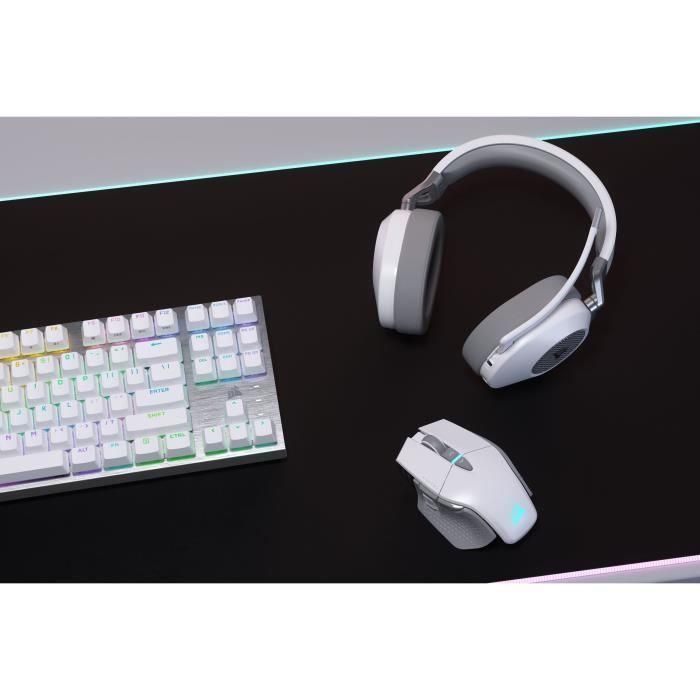 Auriculares inalámbricos para juegos - CORSAIR - HS65 Wireless V2 - Blanco 4 Auriculares inalámbricos para juegos - CORSAIR - HS65 Wireless V2 - Blanco 4
