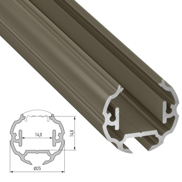 Perfíl Aluminio Tipo COSMO 2,02M - Bruto 3 Perfíl Aluminio Tipo COSMO 2,02M - Bruto 3